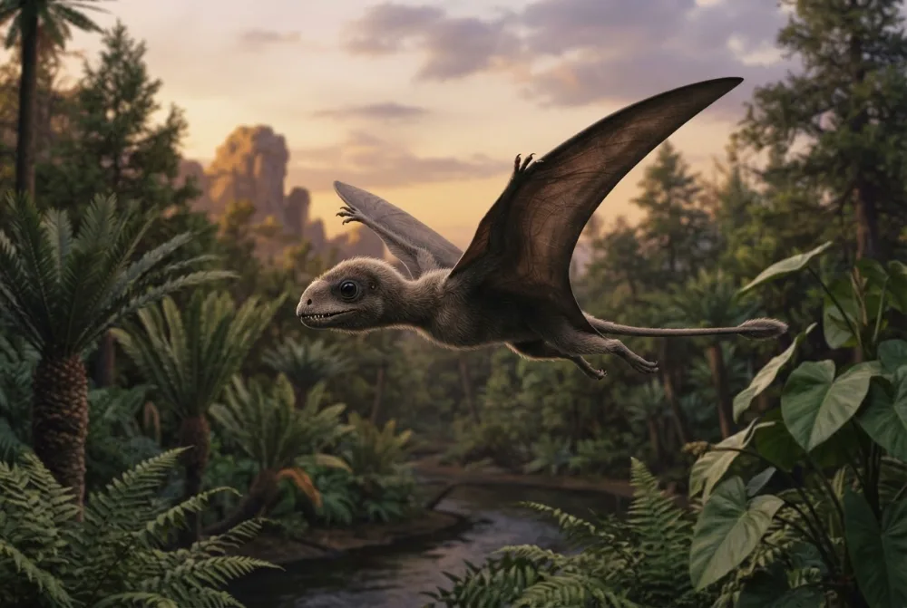 AI-made picture of Anurognathus