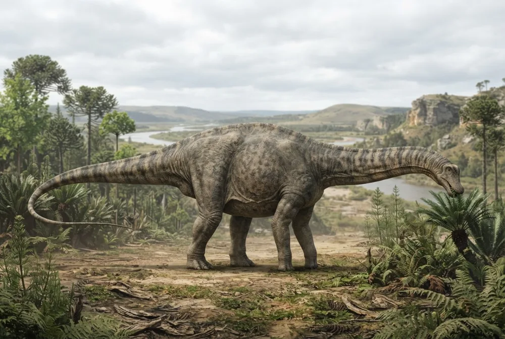 AI-billede af Apatosaurus