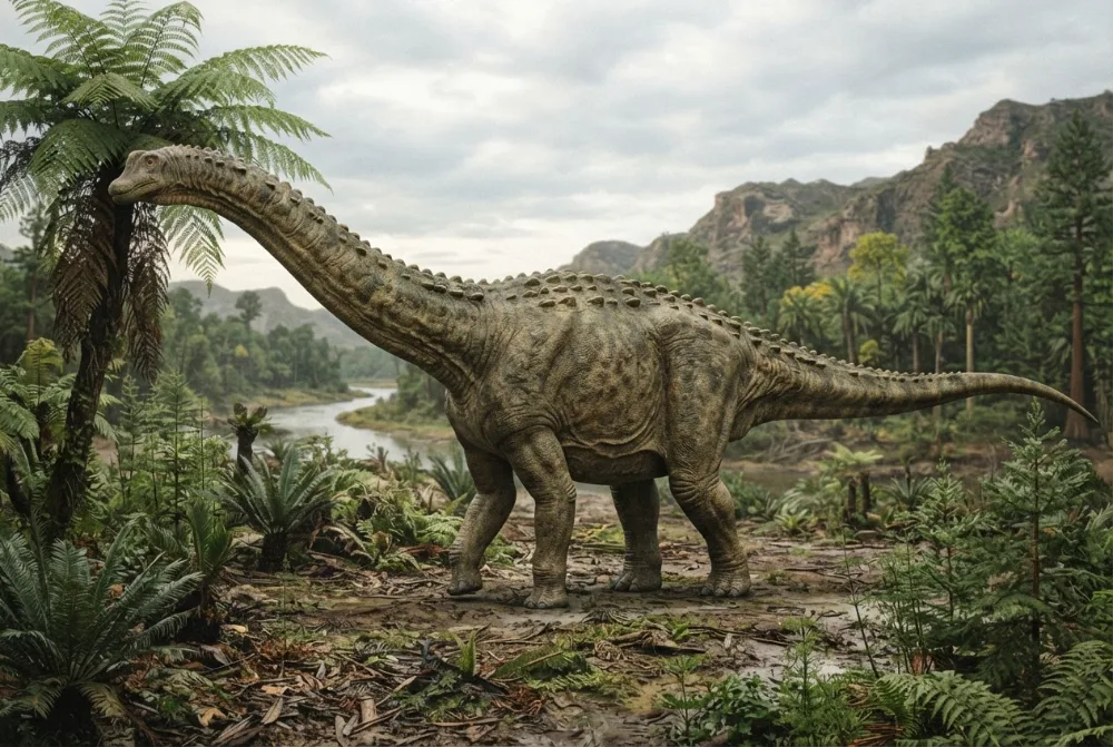 Immagine di Baotianmansaurus creata dall'IA