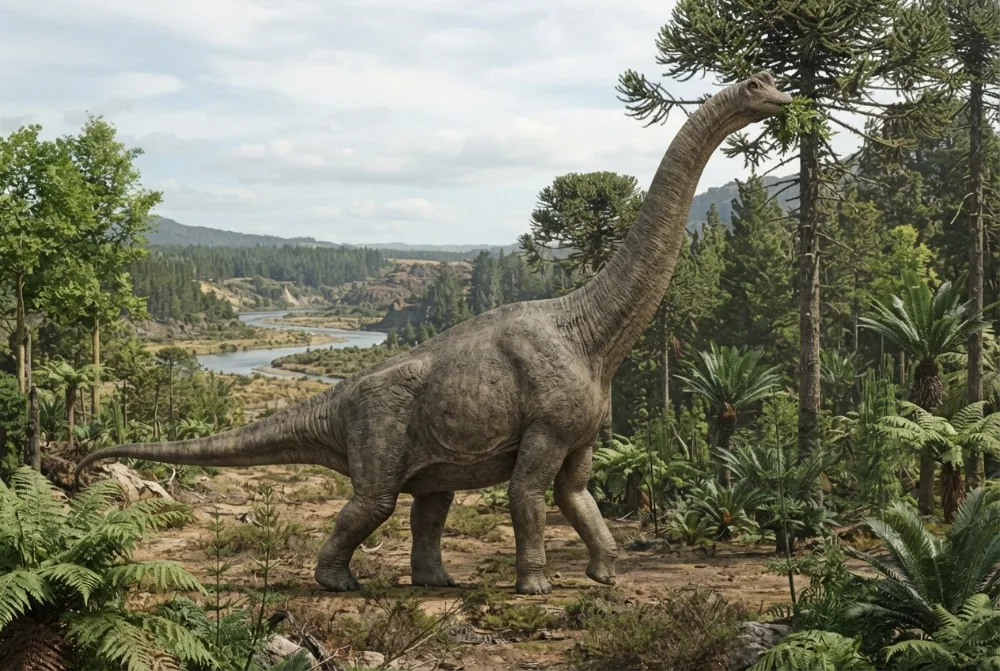 صورة مصنوعة بالذكاء الاصطناعي لـ Brachiosaurus