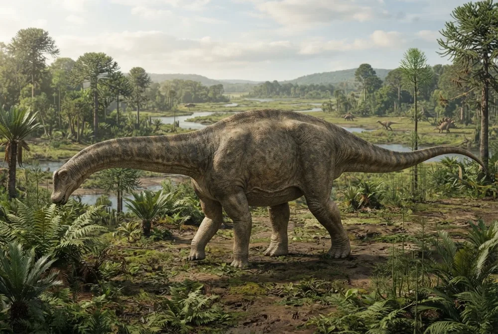 AI-made picture of Brontosaurus