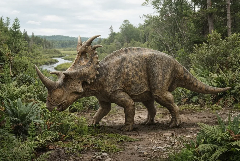 Centrosaurus, tehisaru joonistatud
