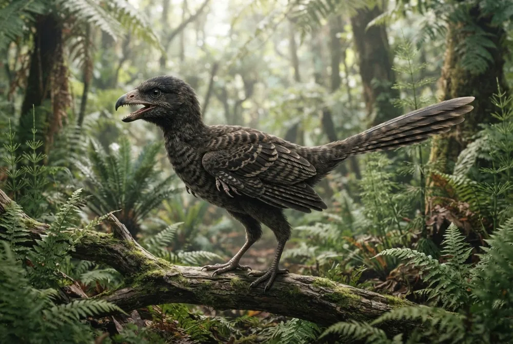 Immagine di Chromeornis creata dall'IA