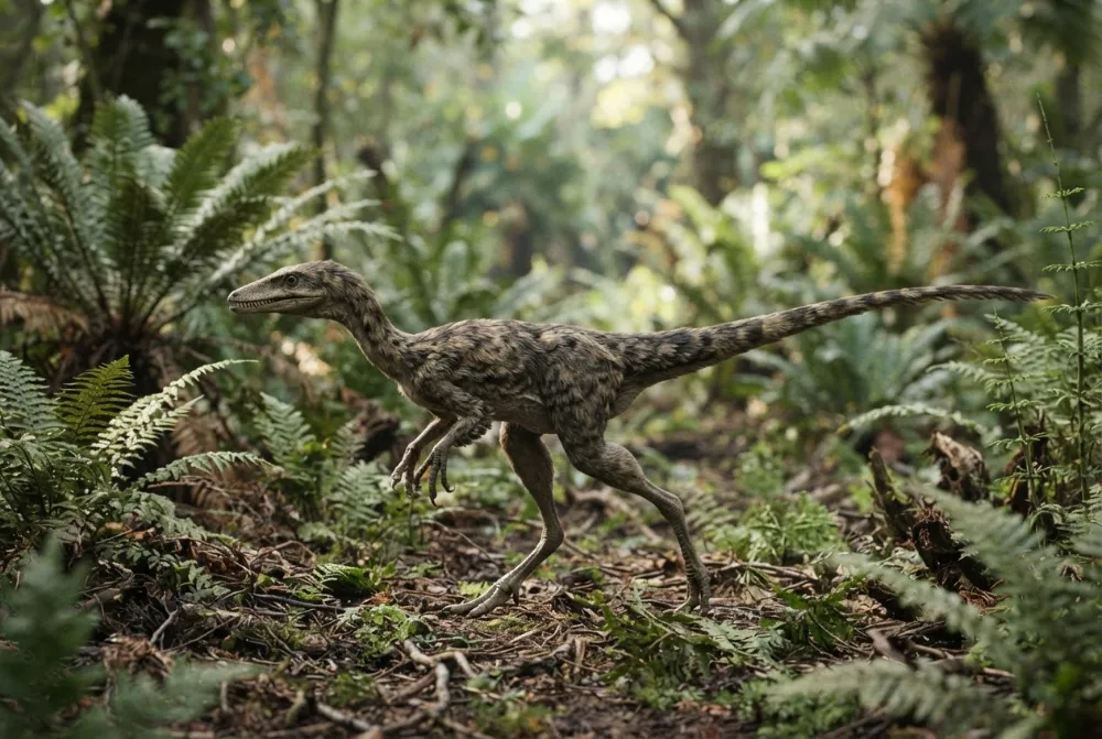 AI-made picture of Compsognathus
