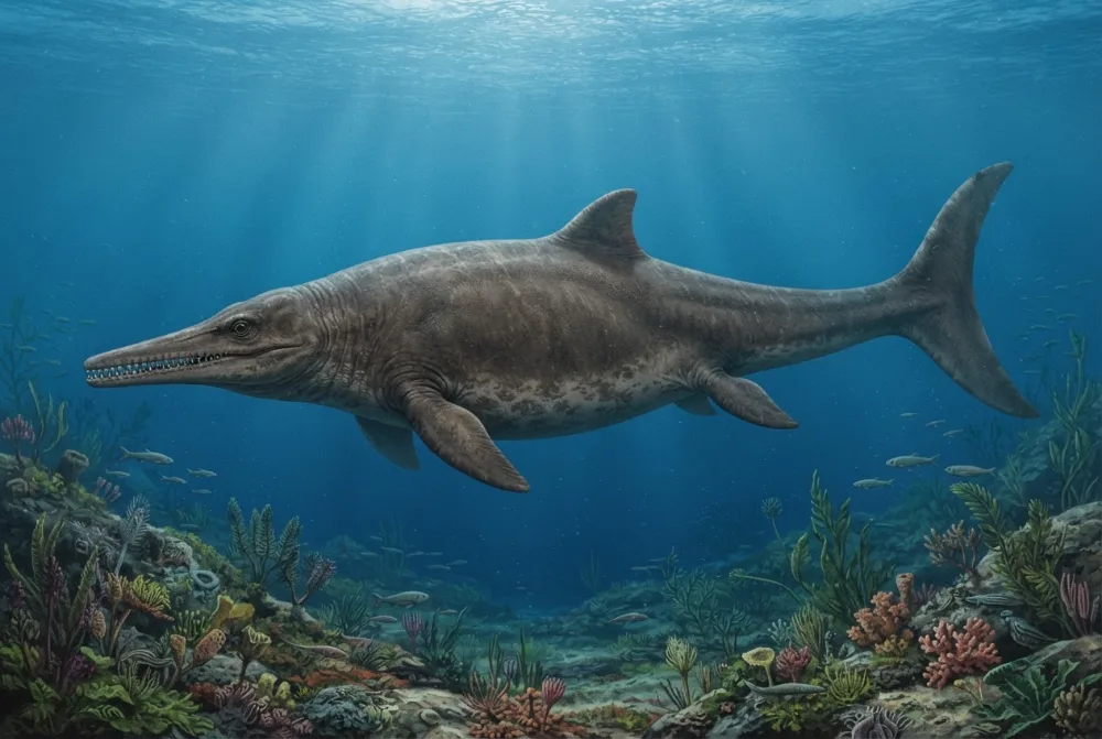 Cymbospondylus, tehisaru joonistatud