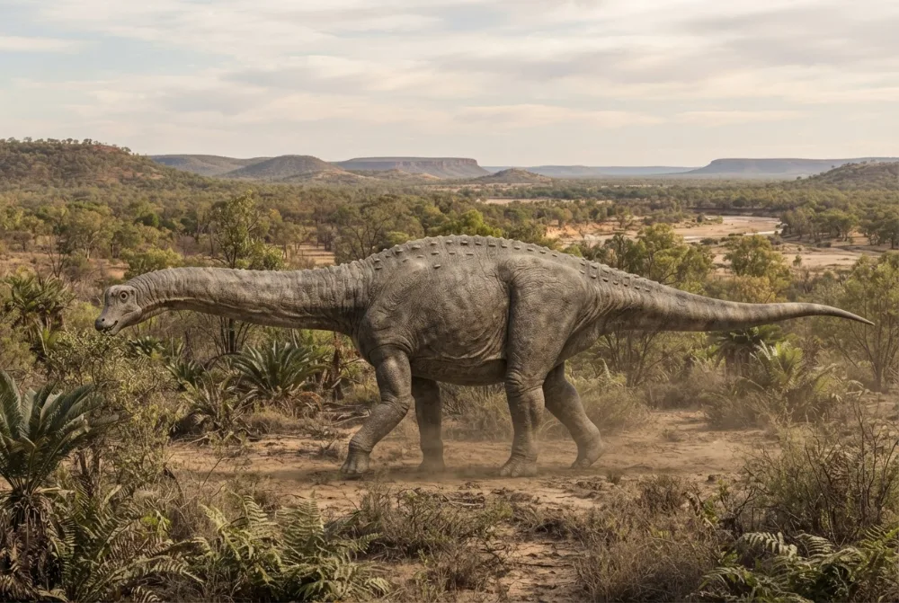 Diamantinasaurus: obrazek zrobiony przez AI