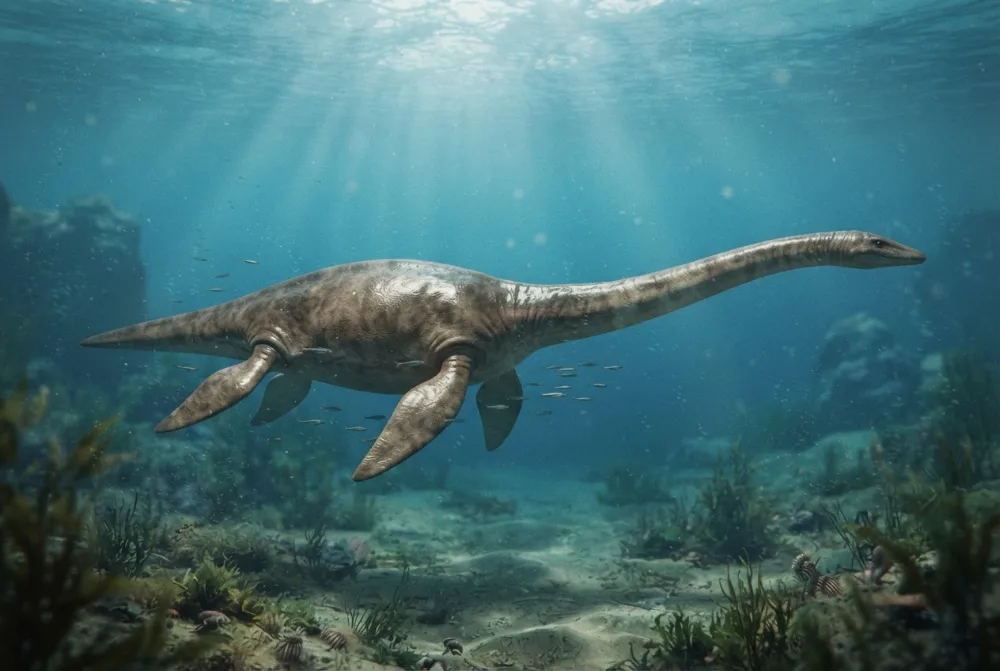 AI-made picture of Elasmosaurus