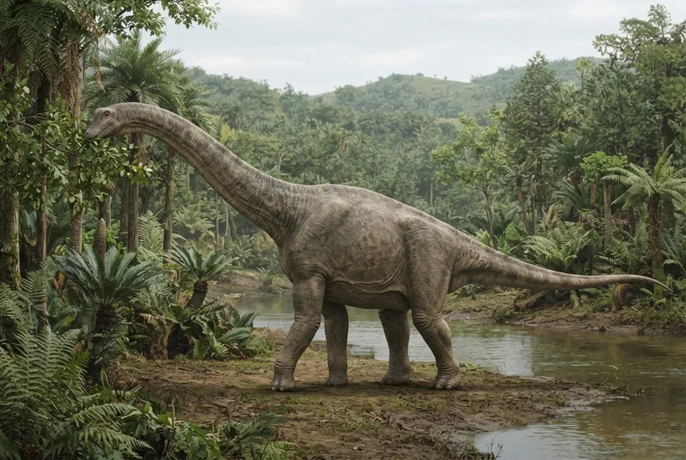 รูป Euhelopus ที่สร้างโดย AI