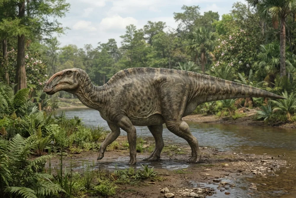 Immagine di Gryposaurus creata dall'IA