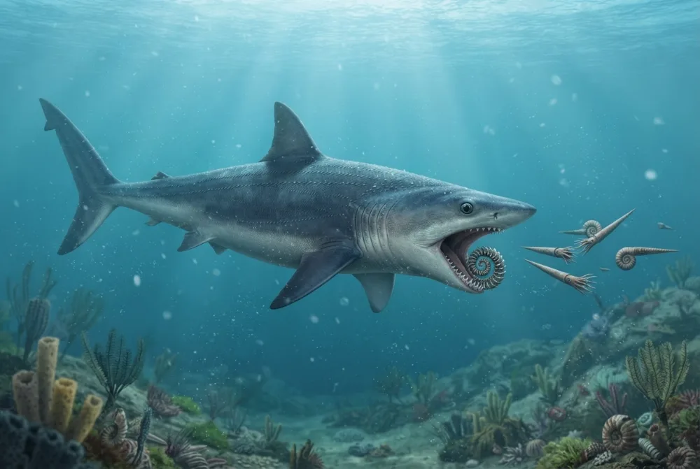 AI-made picture of Helicoprion