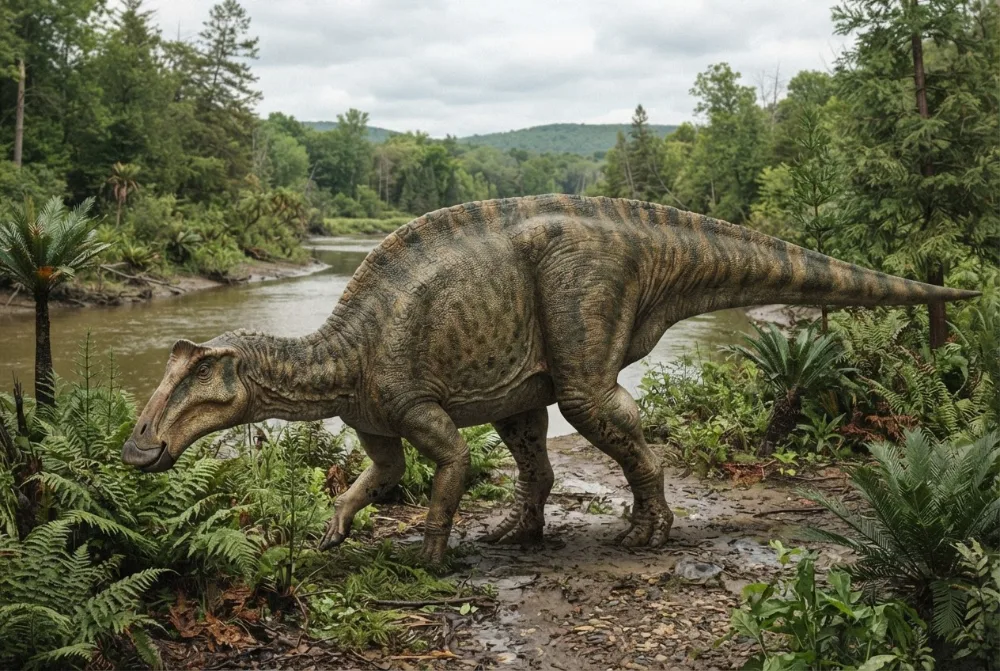 Kritosaurus: obrázek vytvořený umělou inteligencí