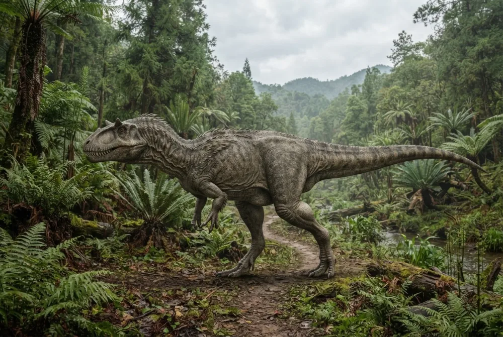 AI-made picture of Leshansaurus