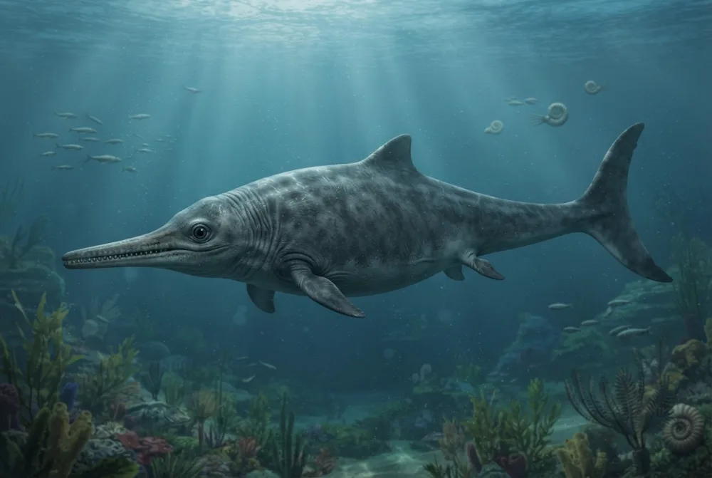 AI-billede af Nannopterygius