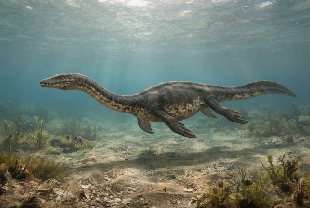 Imagen de Nothosaurus hecha por IA