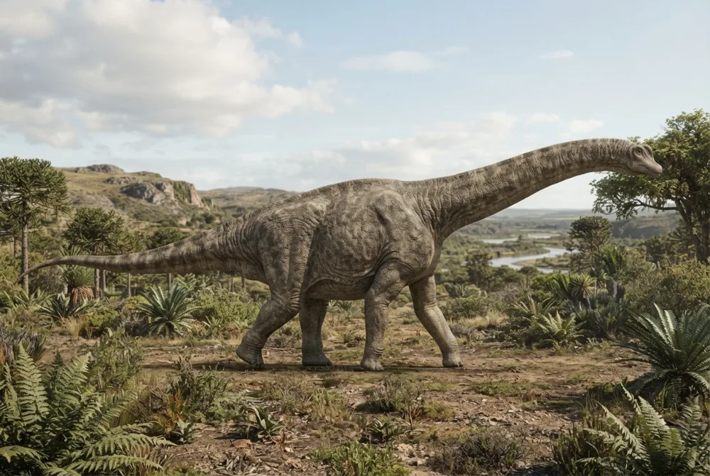 Pellegrinisaurus: obrázek vytvořený umělou inteligencí