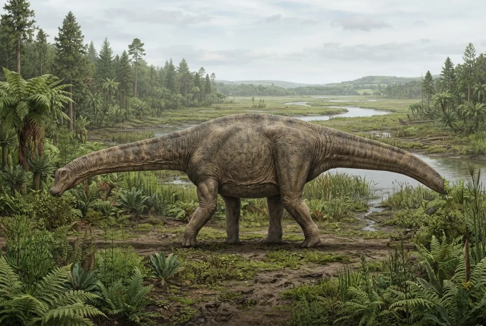 Immagine di Pelorosaurus creata dall'IA
