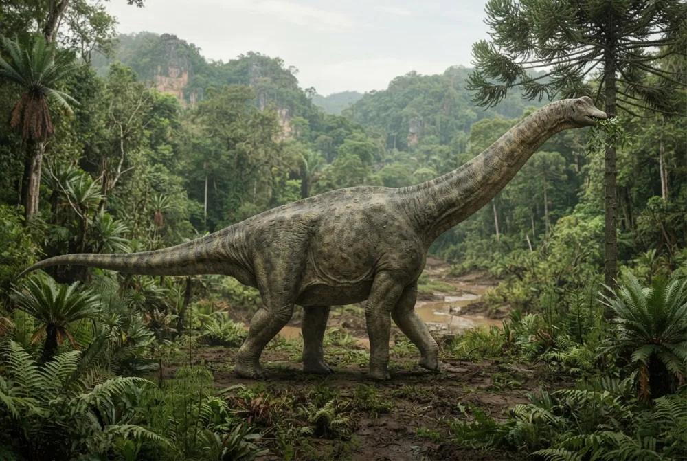 Immagine di Phuwiangosaurus creata dall'IA