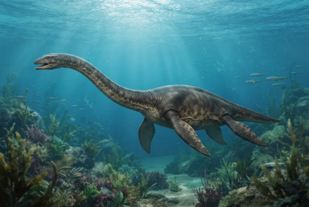 AI-made picture of Plesiosaurus