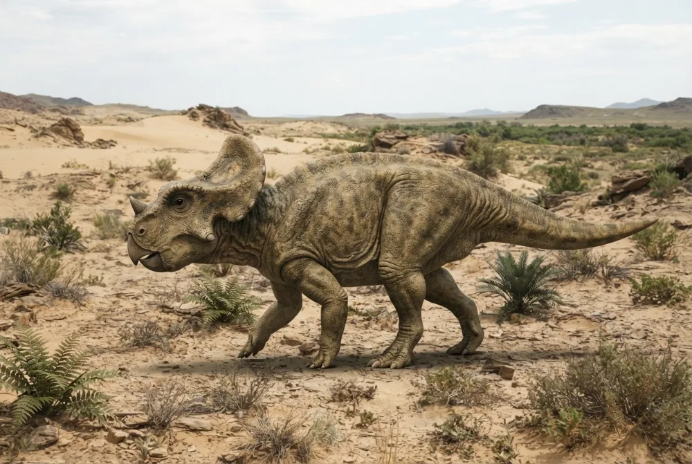 AI-made picture of Protoceratops
