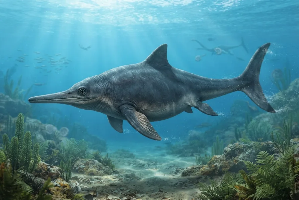 AI-made picture of Protoichthyosaurus