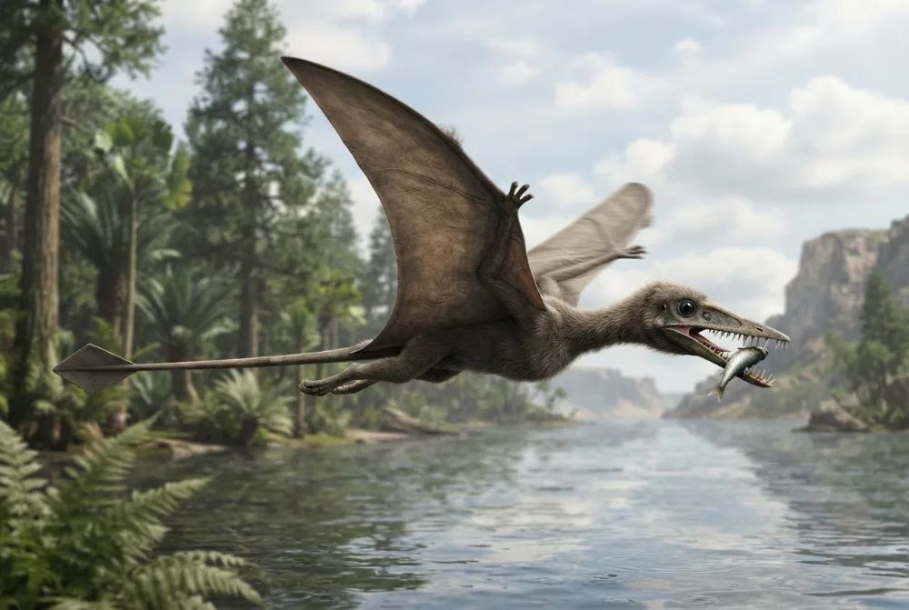 AI-made picture of Rhamphorhynchus