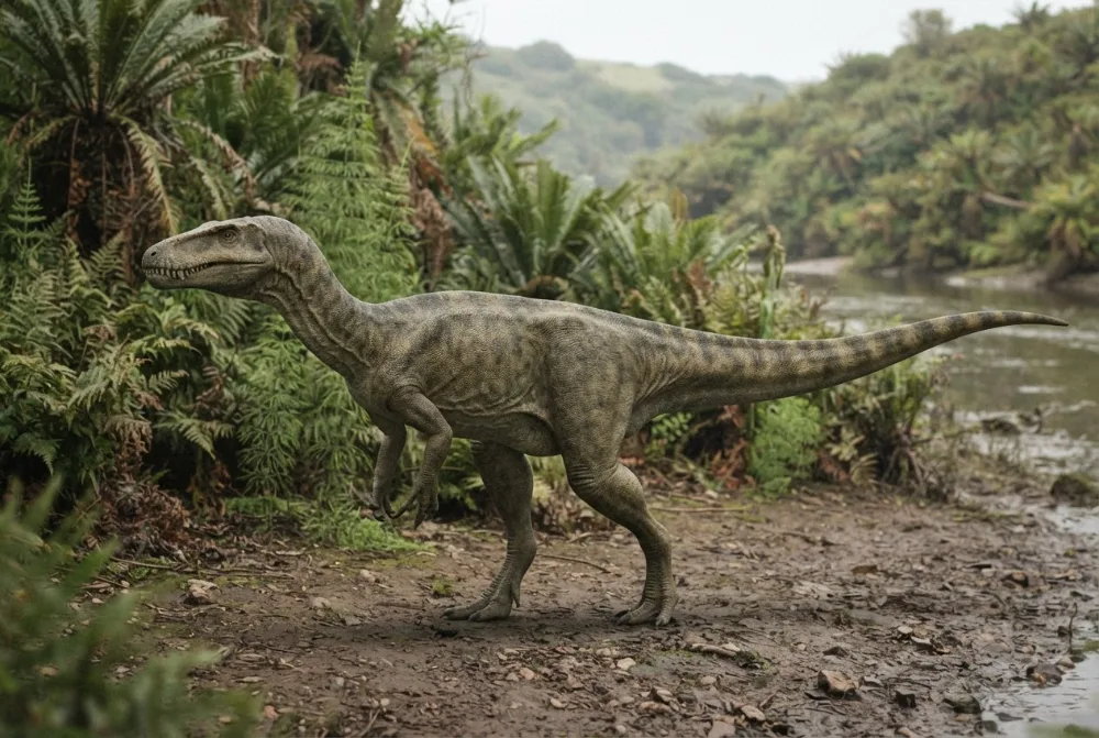 Immagine di Sarcosaurus creata dall'IA