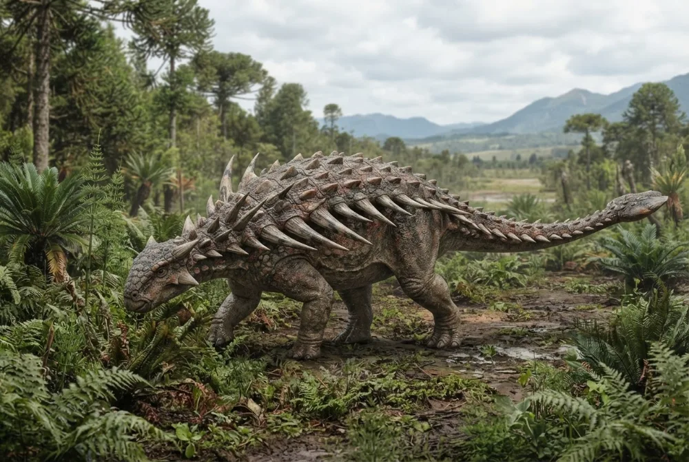 Immagine di Sauropelta creata dall'IA