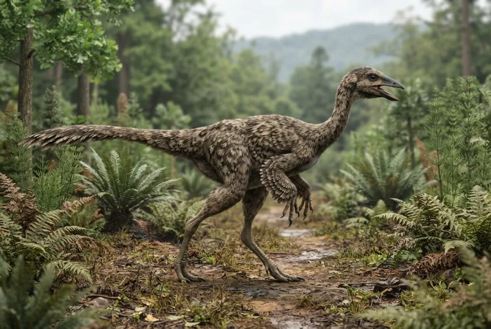 Imagine făcută de AI cu Shenzhousaurus