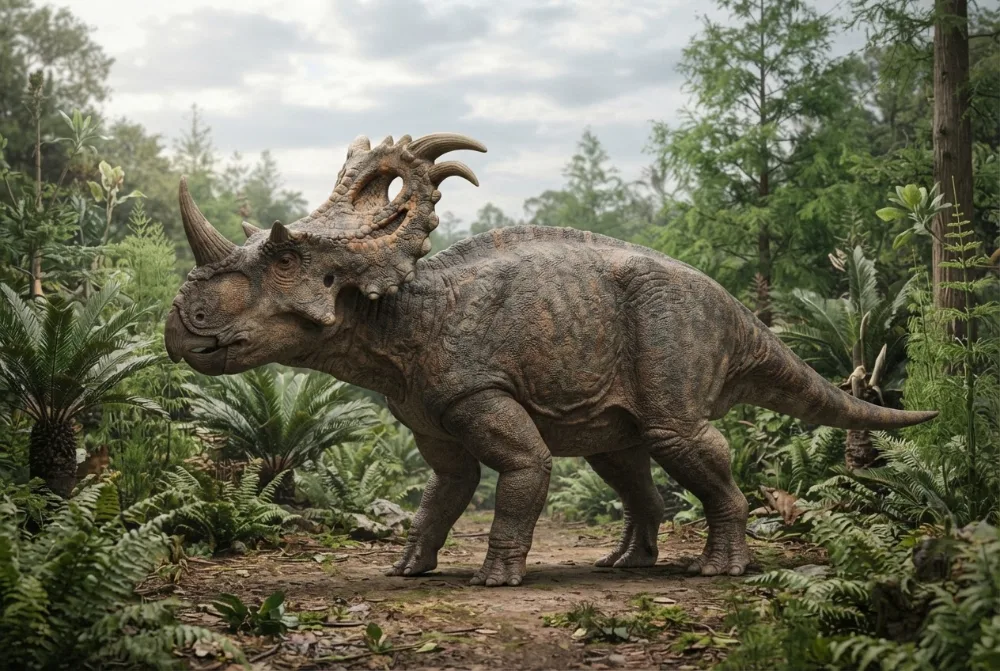 AI-billede af Sinoceratops