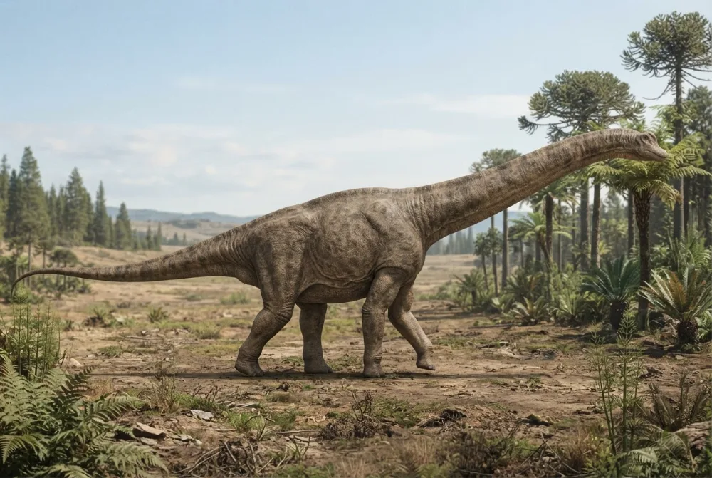 Smitanosaurus: obrázek vytvořený umělou inteligencí