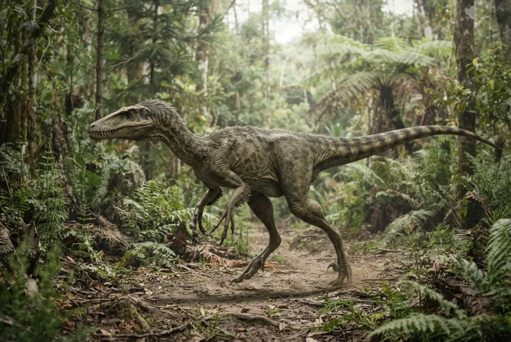 Imagen de Staurikosaurus hecha por IA