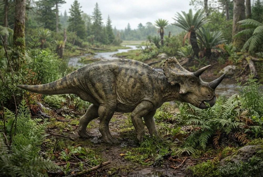 Immagine di Tatankaceratops creata dall'IA