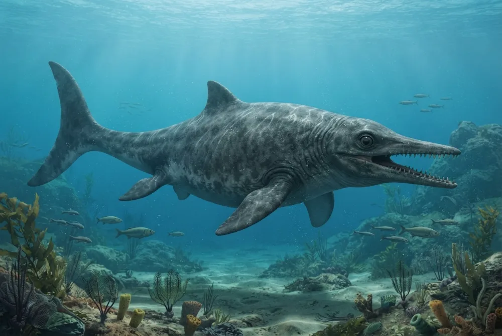 AI-made picture of Temnodontosaurus