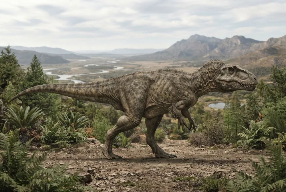 Immagine di Torvosaurus creata dall'IA