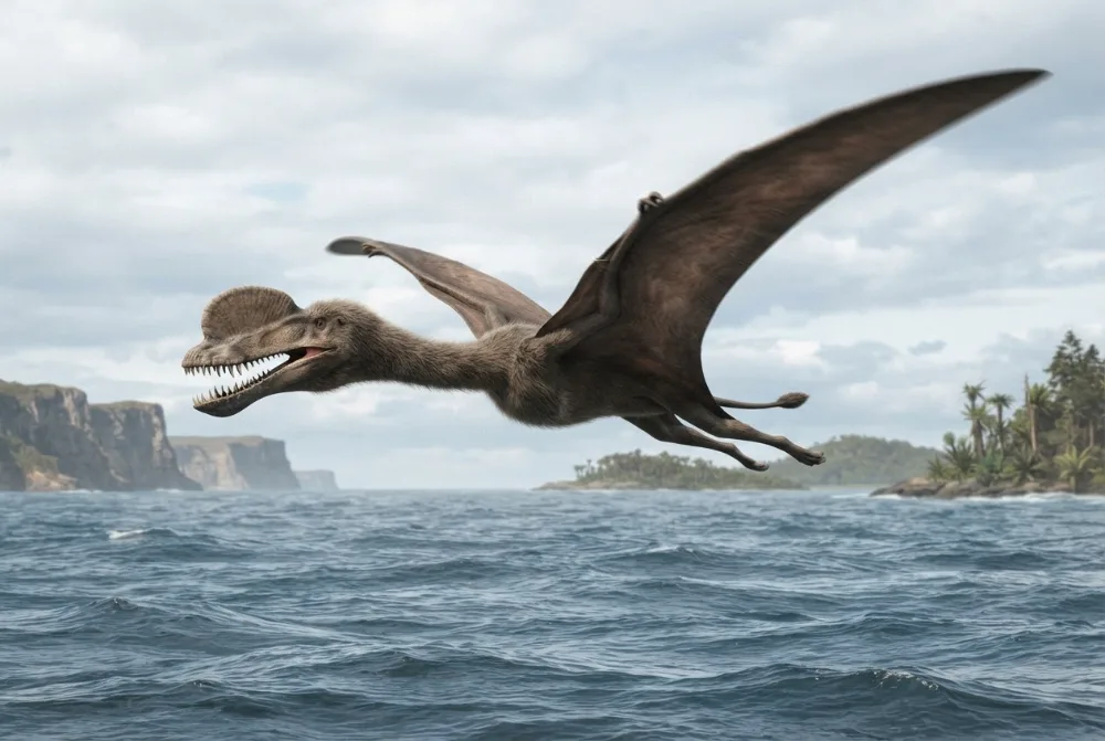 AI-billede af Tropeognathus