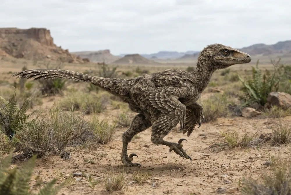 AI-made picture of Velociraptor