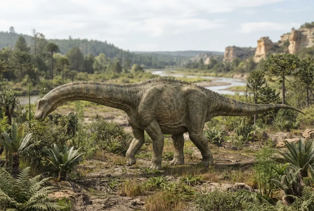 Immagine di Venenosaurus creata dall'IA